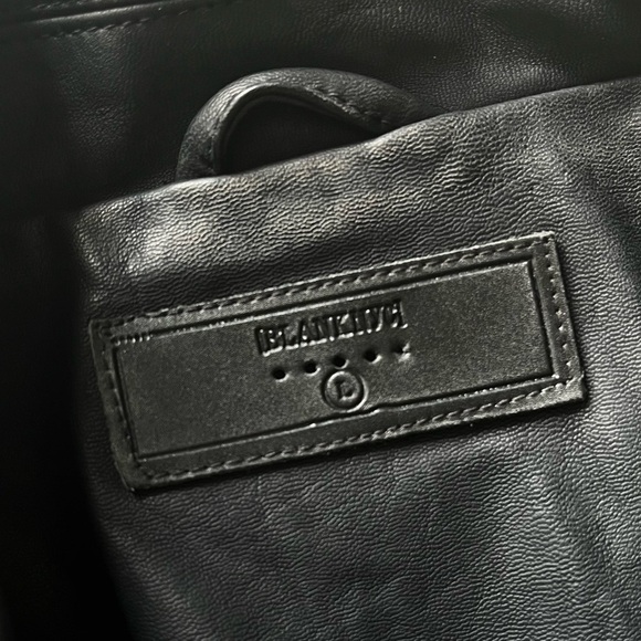 Blank NYC Jacket Women’s Large Faux Leather Jacket Black - Picture 3 of 7